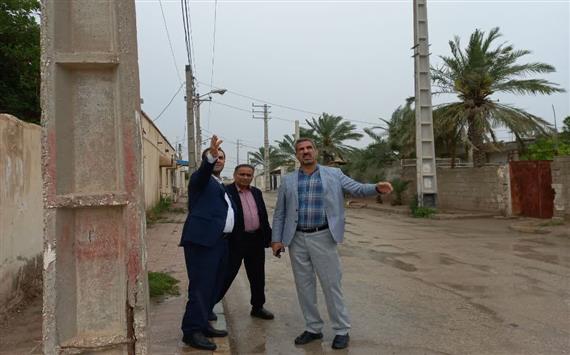 بازدید مدیر عامل شرکت توزیع نیروی برق خوزستان از وضعیت شبکه برق خرمشهر